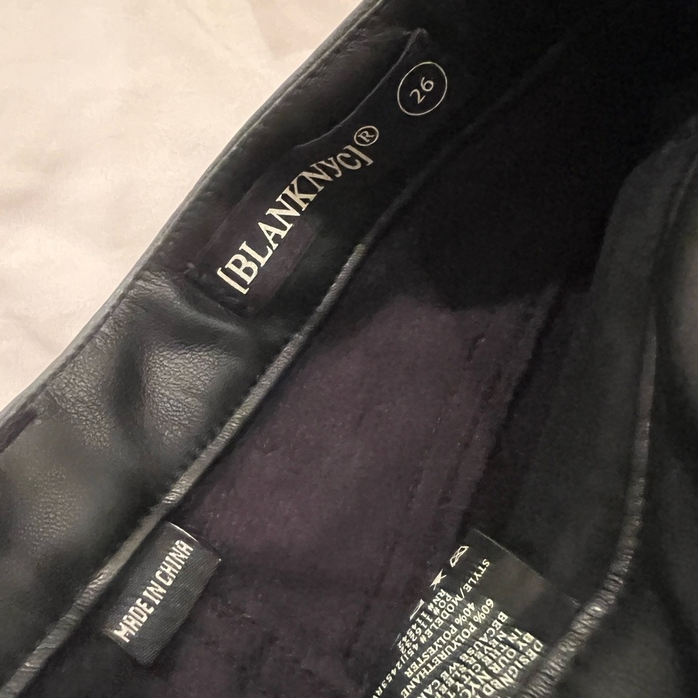 Blank NYC leather pants - Picture 3 of 3